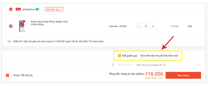 Cách sử dụng mã phiếu giảm giá Shopee.vn