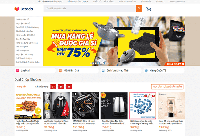 Lazada là sàn thương mại điện tử hàng đầu tại Việt Nam