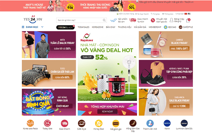 Mua sắm online tại Yes24.vn là địa chỉ uy tín hàng đầu hiện nay