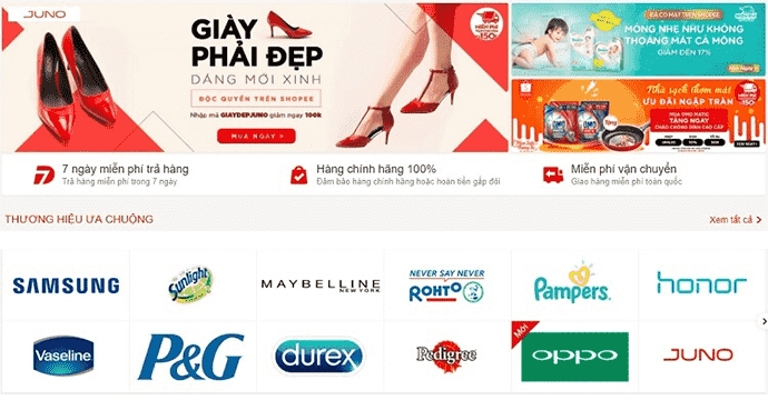 Shopee.vn là sản phẩm của công ty Garena uy tín hàng đầu Singapore