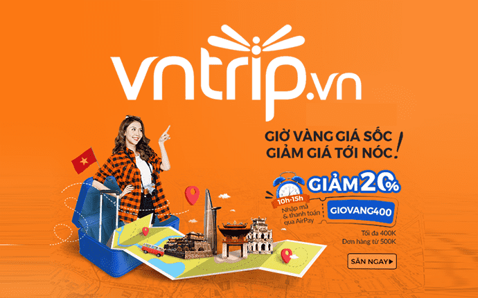 Vntrip với nhiều chương trình giảm giá hâp dẫn khi đặt phòng khách sạn