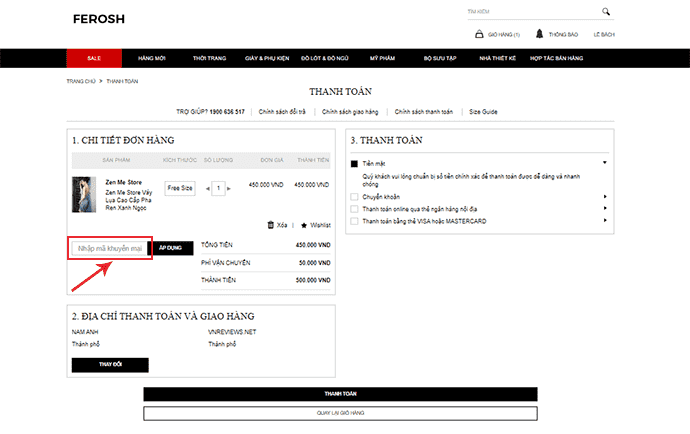 Sử dụng khuyến mãi và giảm giá tại Ferosh.vn như thế nào để hiệu quả nhất