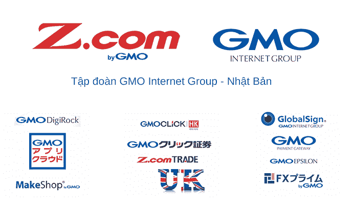 Z.com là thành viên của tập đoàn GMO Internet Group - Nhật Bản