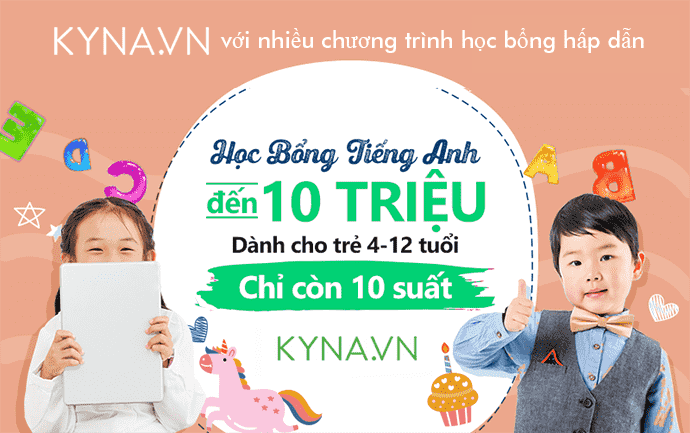 Kyna.vn với nhiều chương trình học bổng hấp dẫn