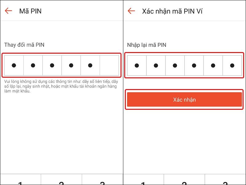 Những lưu ý quan trọng khi tạo mã PIN mới trên Shopee