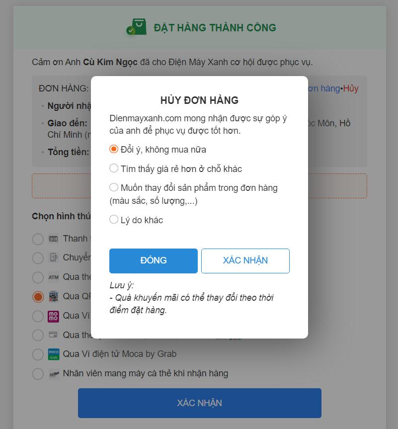 Mẹo để hạn chế tình trạng hủy đơn hàng trong tương lai