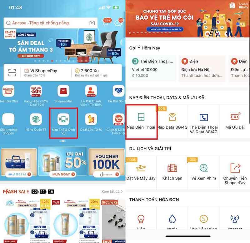 Mẹo để nhận ‍nhiều ưu đãi khi nạp thẻ trên ​Shopee